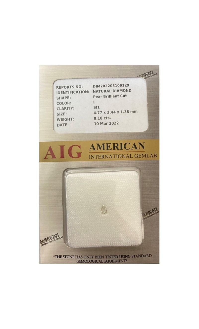 0.18 CARAT CERTIFIED NATURAL DIAMOND