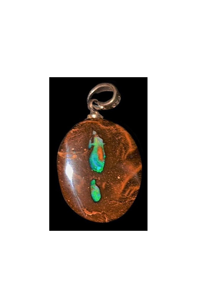 STERLING SILVER OPAL PENDANT