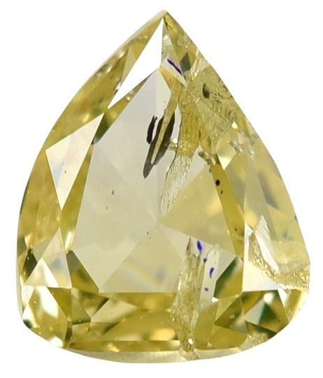 0.22 CARAT CERTIFIED NATURAL FANCY GREENISH-YELLOW DIAMOND