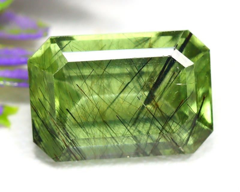 4.14CT NATURAL PAKISTAN RUTILE PERIDOT