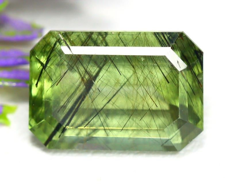 4.14CT NATURAL PAKISTAN RUTILE PERIDOT